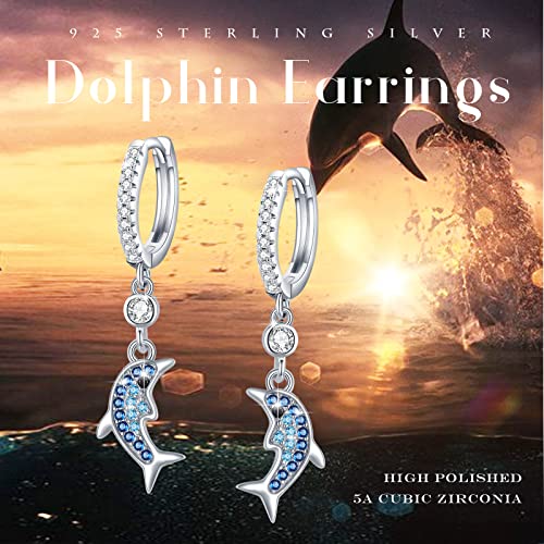 Orecchini Delfino Argento, Argento Sterling 925/WS...