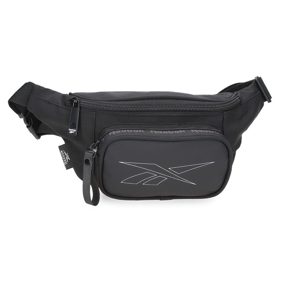 Reebok Columbus Bandolera Pequeña Negro 15x19,5x6 cms Poliéster by Joumma Bags
