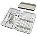 Produktbild Maniküre Set,Hocosy 10-teiliges Edelstahl Nagelset,Pediküre Kit Nagelknipser Nagel Schere Nagelpflege Beauty Kit mit Ledertasche