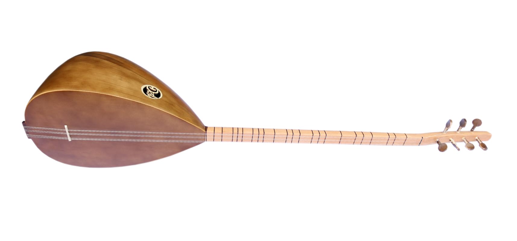 Baglama Saz ASL-109 Maulbeere mit langem Hals, türkische Qualität
