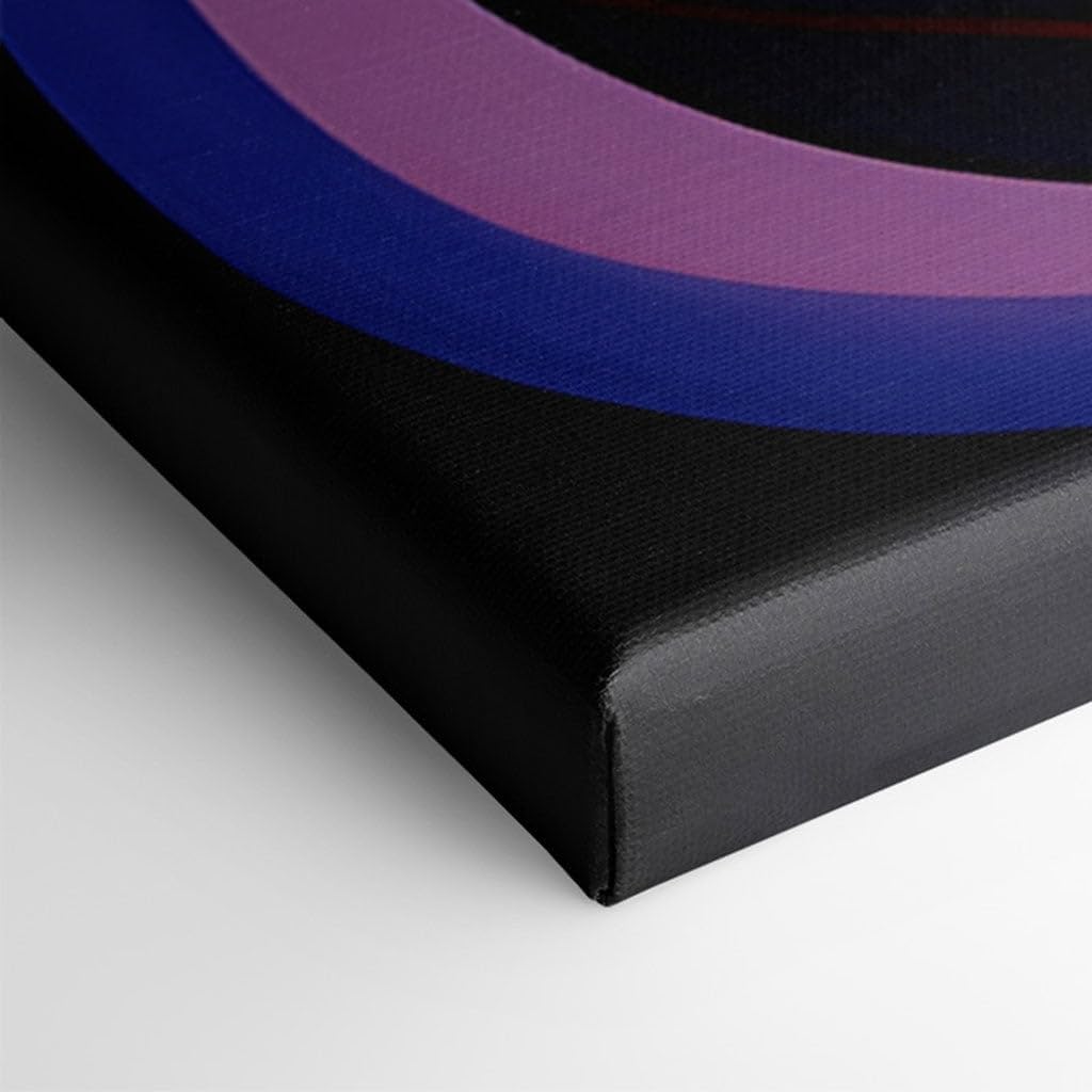 Canvas for Living room. Harmonious Riot of Colors Capturing the Essence of an Abstract Musical Ensemble, 27 x 18 inch Canvas Wall Art - Contemporary Masterpieces - Modern Home Decor