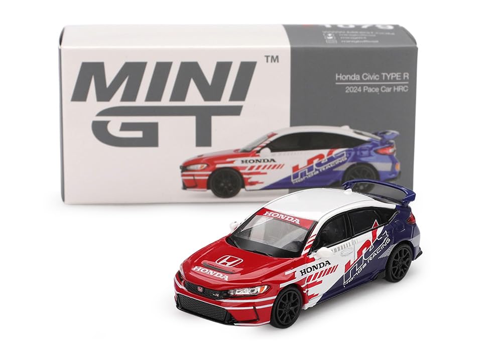 MINI GT MGT01079-L - Honda Civic Type R HRC 2024 - 1:64 Scale - Model Car