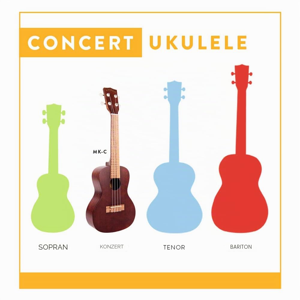 Kala Makala MK-C Ukulele Concerto, natürliche Farbe, Natur