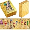 Pacote com 55 Cartas Douradas Gold Edição Limitada - Compatível com Pokemon
