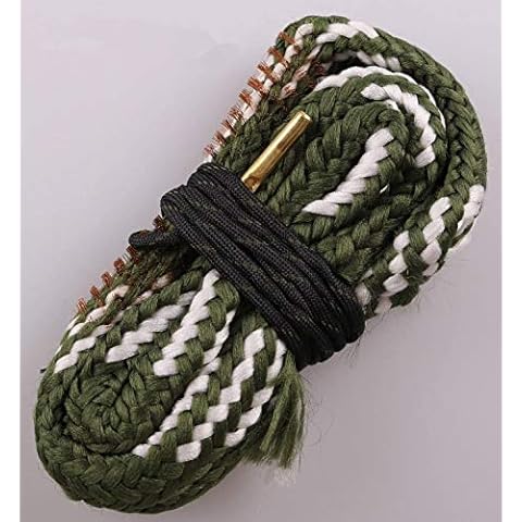 Aimee_JL New Bore Cleaner 20 GA Gauge Gun Barrel Cleaning Rope Rifle/Pistol/Shotgun Brass Brush Cleaning Cord Cover