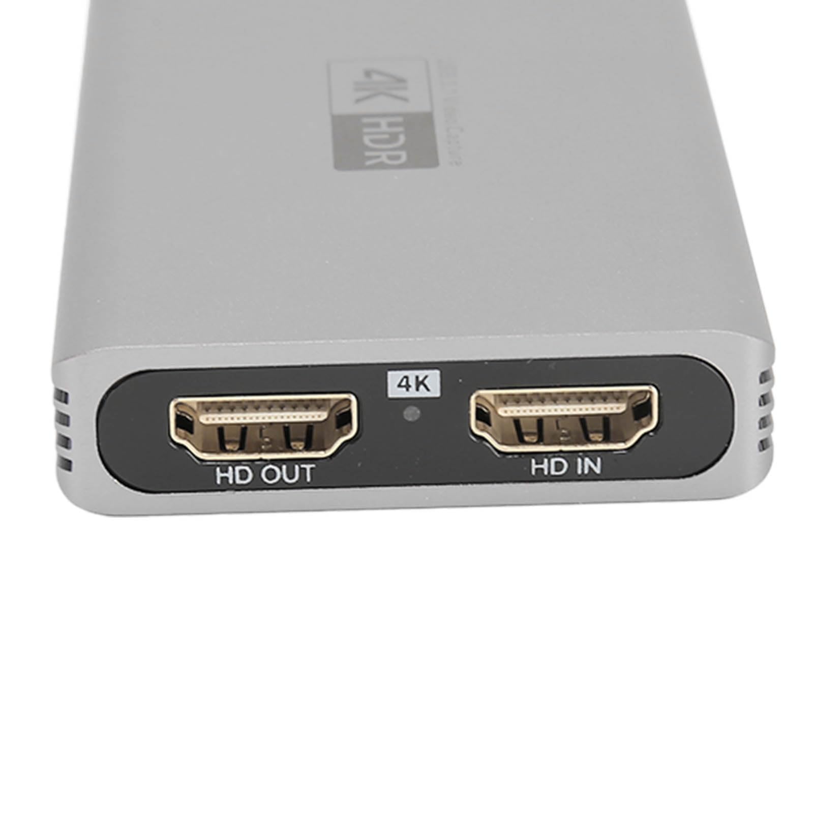Scheda di Acquisizione Video HD 4K Plug and Play con Funzione di Registrazione Live per Giochi e Streaming Design Durevole in Alluminio (HC-367)