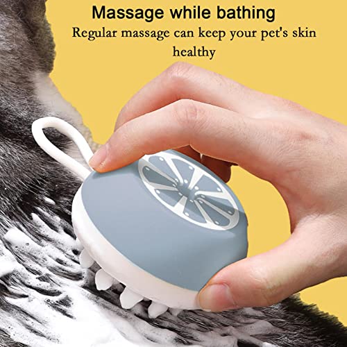 Escova de shampoo para cães,3 em 1 escova de xampu para cães com 19 pontos de massagem - Escova de x
