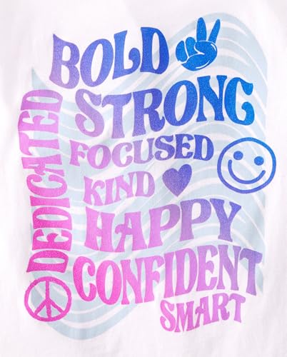 Image of The Children's Place Girls' Sports,Trends,Icons Short Sleeve Graphic T-Shirts,3 Pack