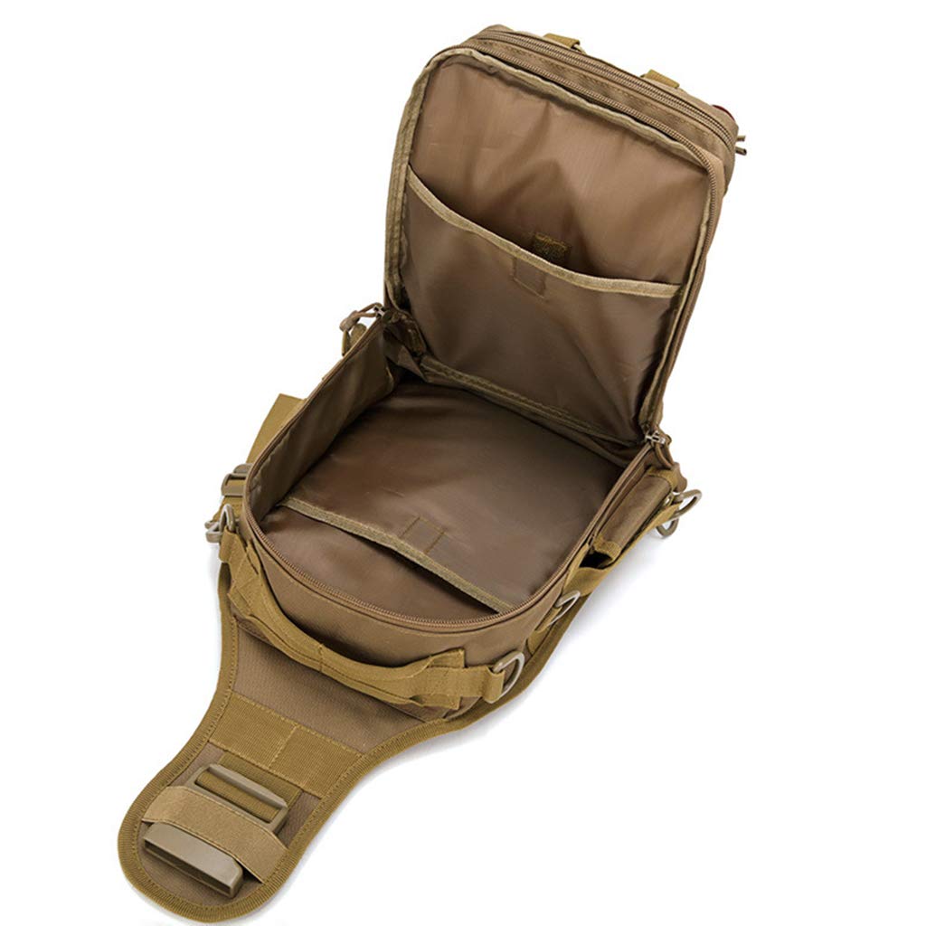 Borsa per attrezzatura da pesca Borsa da stoccaggio zaino borsa per attrezzi da esterno resistente all'acqua con supporto per canna impermeabile