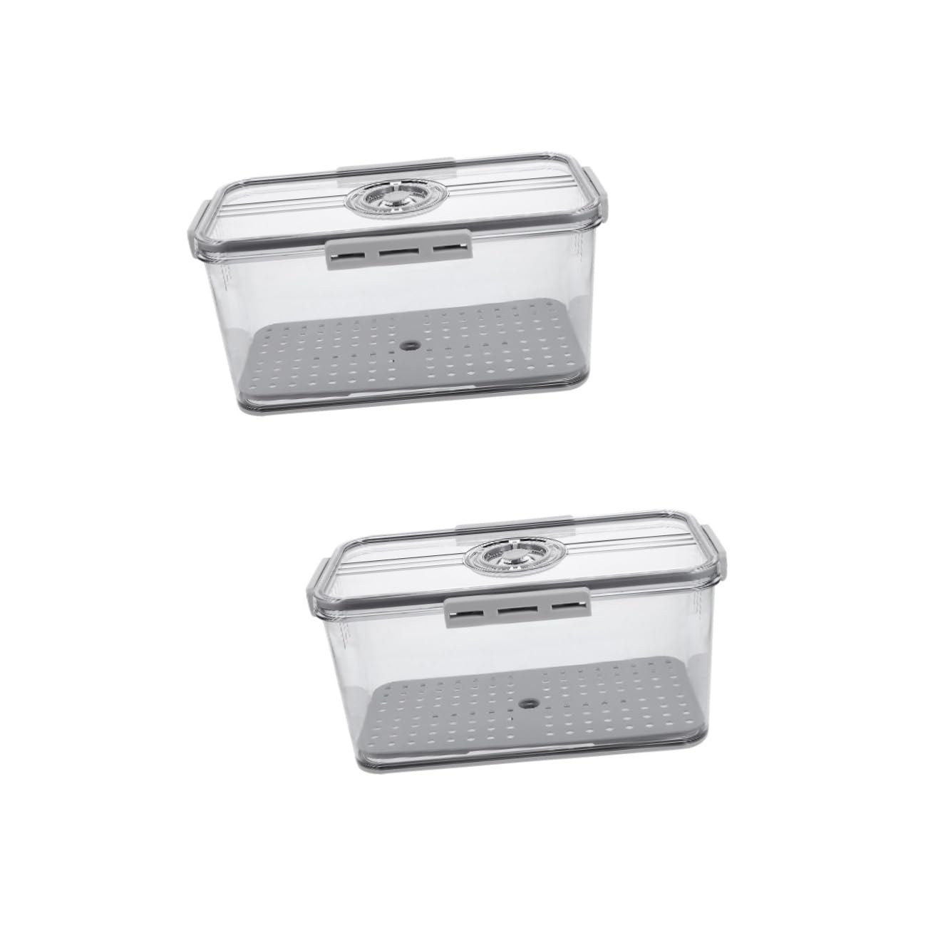 Ciieeo 2 Recipientes Herméticos Para Guardar Pan Con Registro De Y Tapa Para Mantener La Comida En La Cocina.