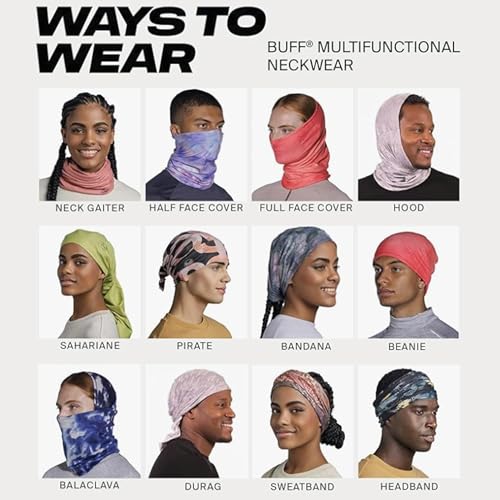 Image of Buff Lightweight Merino Wool Neck Gaiter, 100% Ethically Sourced Wool,Versatile, Temperature Regulating Face Mask