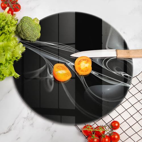Planche à Découper Induction Wallfluent en Verre 40cm Protection Table de Cuisson - 5