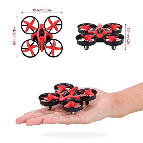 GoolRC Mini Drone with 3D Flips, Headless Mode, One Key Return, Full Protectors, H/L Speed, Anti Crush UFO RC Quadcopter