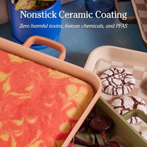 Our Place Griddle Pan - Versatile Nonstick Ceramic Sheet Pan & Stovetop Griddle | Toxin-Free, Dual-Use, with Ergonomic Handles | 4.7L Capacity, Oven Safe up to 230°C | Char - Image 5