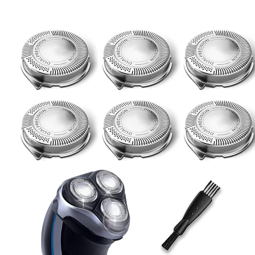 HQ8 Replacement Heads for Philips PT724/PT735 & More – HQ8 Blades Compatible with PT720/721/722/723/725/726/728/729/730, AT830, AT811, Norelco Aquatec Shavers (6 pcs)
