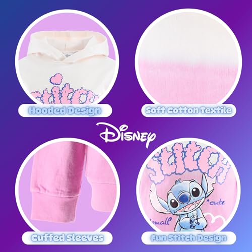 Sweat à capuche pour enfants Disney Stitch pull rose fille 3-8 ans - 6