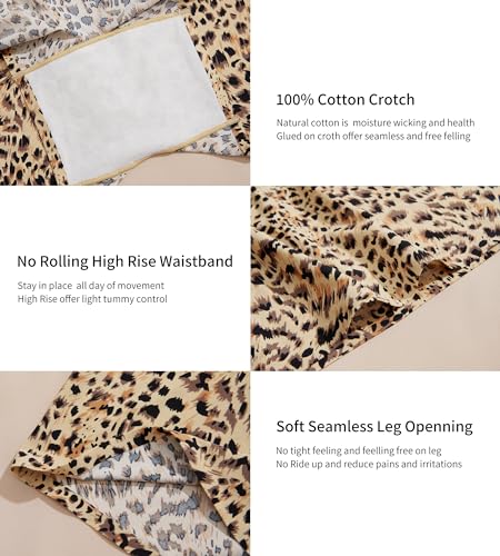 Image of SHARICCA BoyShorts Panties for Women Seamless Soft Boy Shorts Underwear Short Boxer Briefs Anti Chafing Multiple Pack
