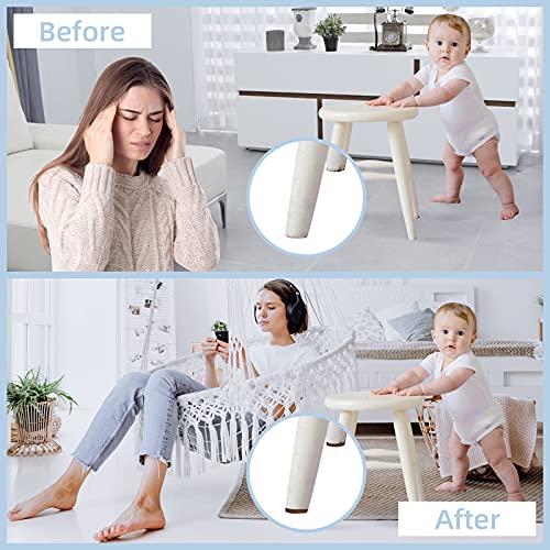 Ohiyoo Felt Furniture Pads, 10 Pack Self Adhesive Furniture Felt Pads, Heavy Duty Furniture Pads For Hardwood Floors Chair Wall Protector, Non Slip Felt Pad Large Felt Sheets 8 X 8 Inch (Brown) #TOP5