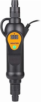 External Aquarium Heater Thermostat, Adjustable Fish Tank Heater, for LCD Aquarium Fish Tank Canister Filter Inline, 500w