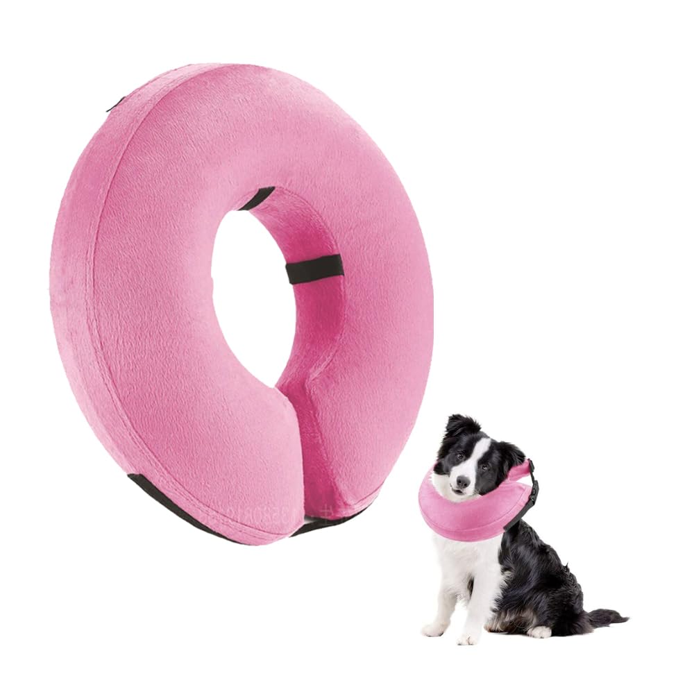 DKDXID Collar de Recuperación Inflable para Perros y Gatos Collar Isabelino Hinchable Perro Collarin Perros para No Rascarse Collar de Protección para Perros Collar Protector para Perros-XL