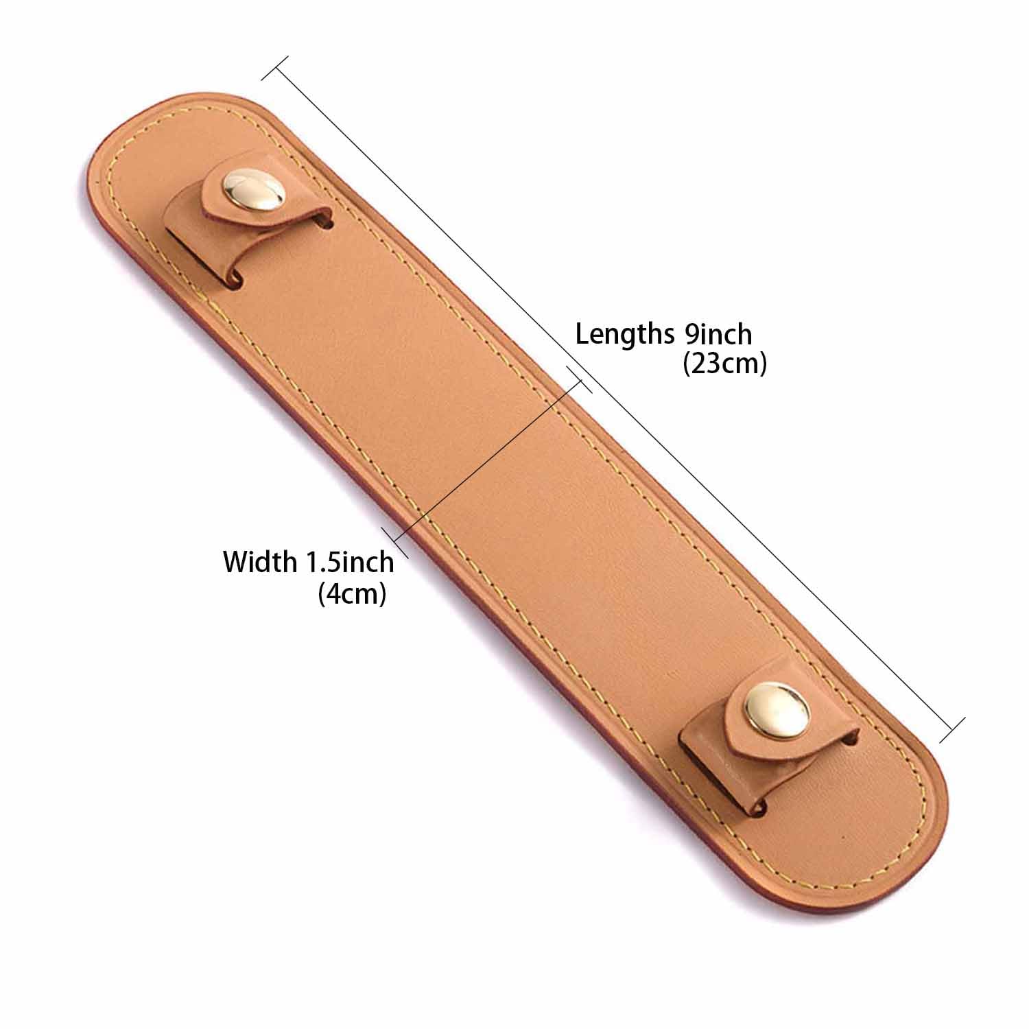 BEUDW Vachetta Leather Shoulder Pad Soothing Shoulder Pad for Cossbody Bag Straps (Vachetta Beeswax Color)