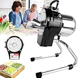 AityBuy Cortadora De Verduras Comercial con Orificios De Alimentación Múltiples, Picadora Automática De Cebolletas, Cortadora De Verduras, Cortadora De Cebolla Verde, 110 W, 6000 BPM