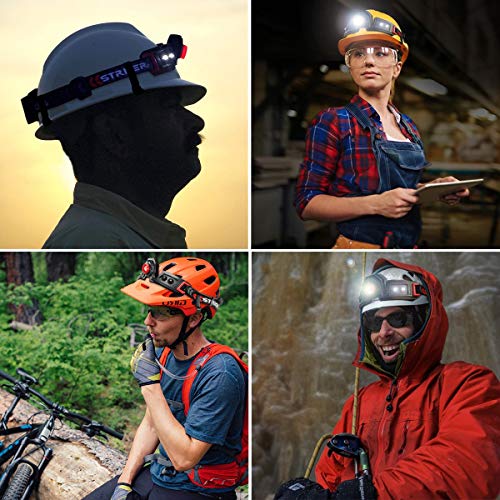 Helmet Clips for Headlamp - Hard Hat Light Clips, Hardhat Headlamp Accessory, Easily Mount Hook for Helmet, Cap Strap (64 pack)