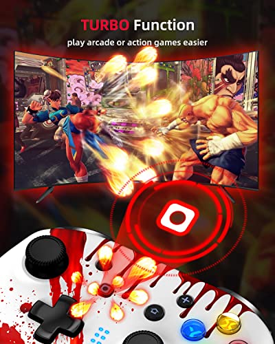 Switch Controllers, Wireless Switch Pro Controllers For Nintendo Switch/Switch Lite/Oled/Android/Ios/Pc/Steam Deck, Switch Remote Gamepad With 4 Programmable Buttons/Dual Vibration/Turbo/Motion Control/Led Light/Wake Up #TOP2