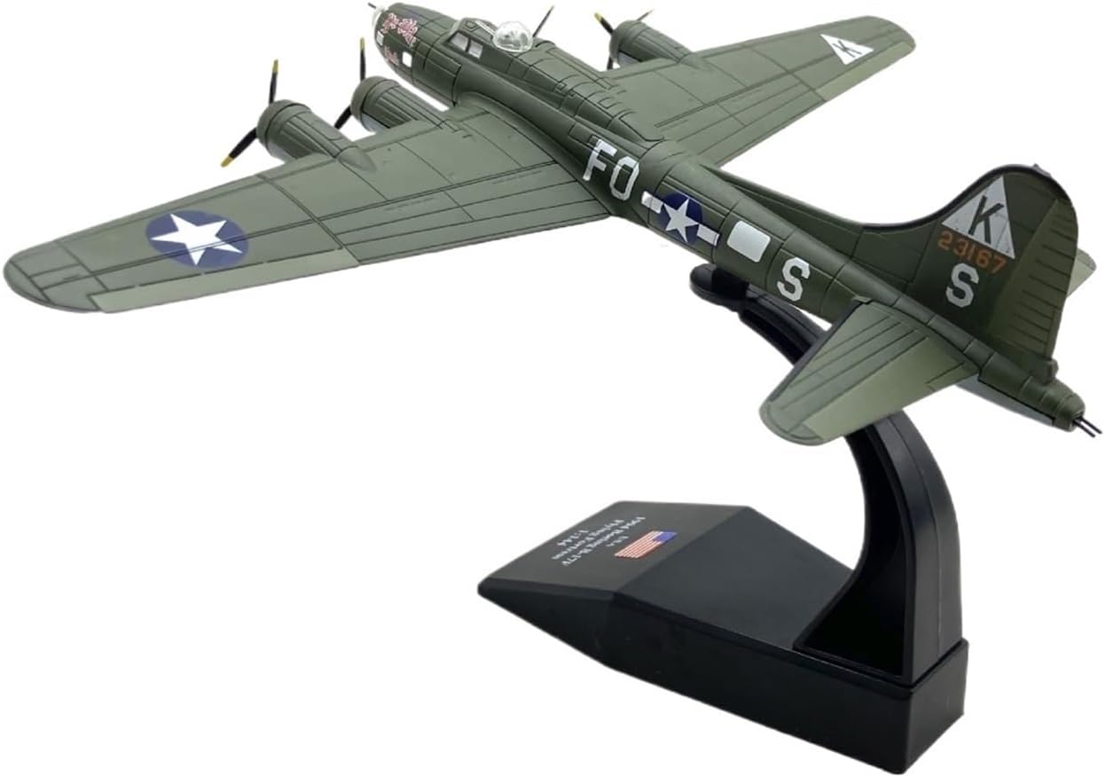 Miniature Scale 1 144 for Flying Fortress B-17 Bomber Fighter Simulation Alloy Aircraft Model Collection Finished Flying Toy Game Kits