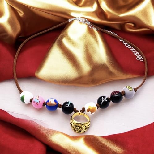 PRINCESS CUTENESS STORE Annabeth Chase Handmade Wooden Bead Camp Half Blood Greek Demigod Percy Jackson Necklace3