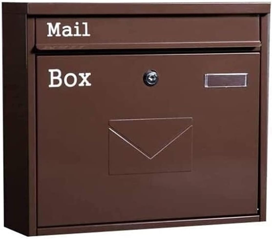 NC Wall Mount Lockable Mailbox Security Lockbox Stainless