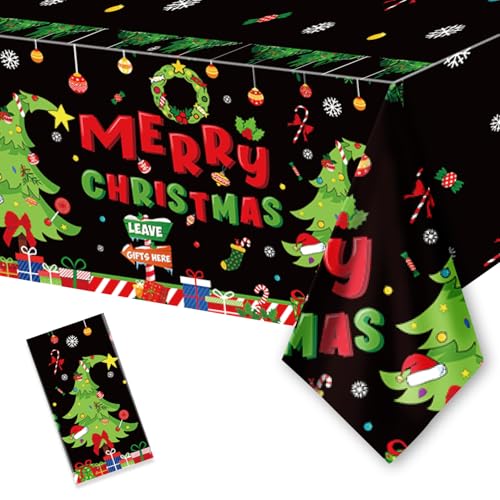 ORNACELE 1PC Christmas Disposable Tablecloths, 108