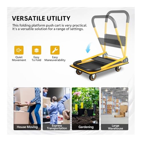 Carretilla plegable grande con capacidad 330 lbs miniatura 4