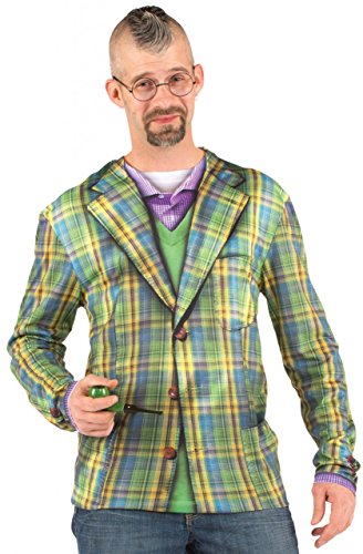 Creative Apparel Herren Faux Plaid Sports Coat Long Sleeve Tee (Men Medium)