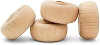 Vista 27 de Mini ruedas de madera clásicas, ideales para manualidades, 7/8 pulgadas de diámetro, 1/4 pulgadas de grosor, agujero de 3/16 pulgadas, paquete de 50