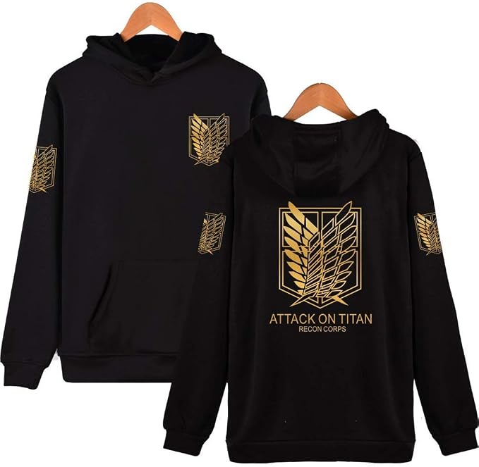 nuannuan Stampa 3D Anime Attack On Titan Eren Jäger Felpa Ragazzo Ragazza  con Cappuccio Cosplay Scout Reggimento con Cappuccio Casual XXS-4XL : Amazon.it:  Abbigliamento