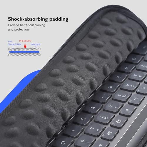Funda para teclado Logitech MX Keys con neopreno negro miniatura 4