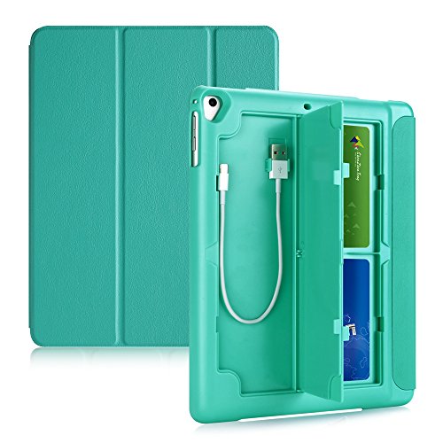 TKOOFN Case for iPad 5th/6th/iPad Air/Air 2, Multifunctional Protective Smart Cover with Pencil