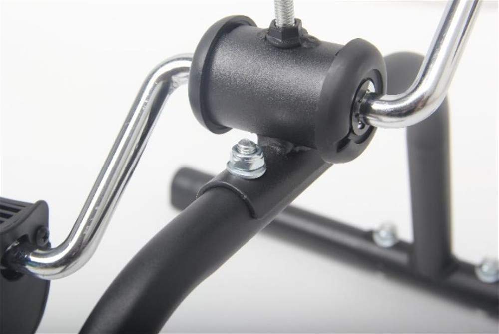 Mini Bicicleta estática - Bicicleta de Escritorio portátil - Máquina de Venta Ambulante de Ejercicios para Manos, Brazos y piernas - Equipo de rehabilitación de Fitness Ajustable de bajo Impacto para
