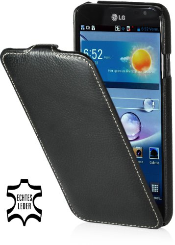 StilGut UltraSlim, Funda de Cuero Genuino para LG Optimus G Pro E989,...