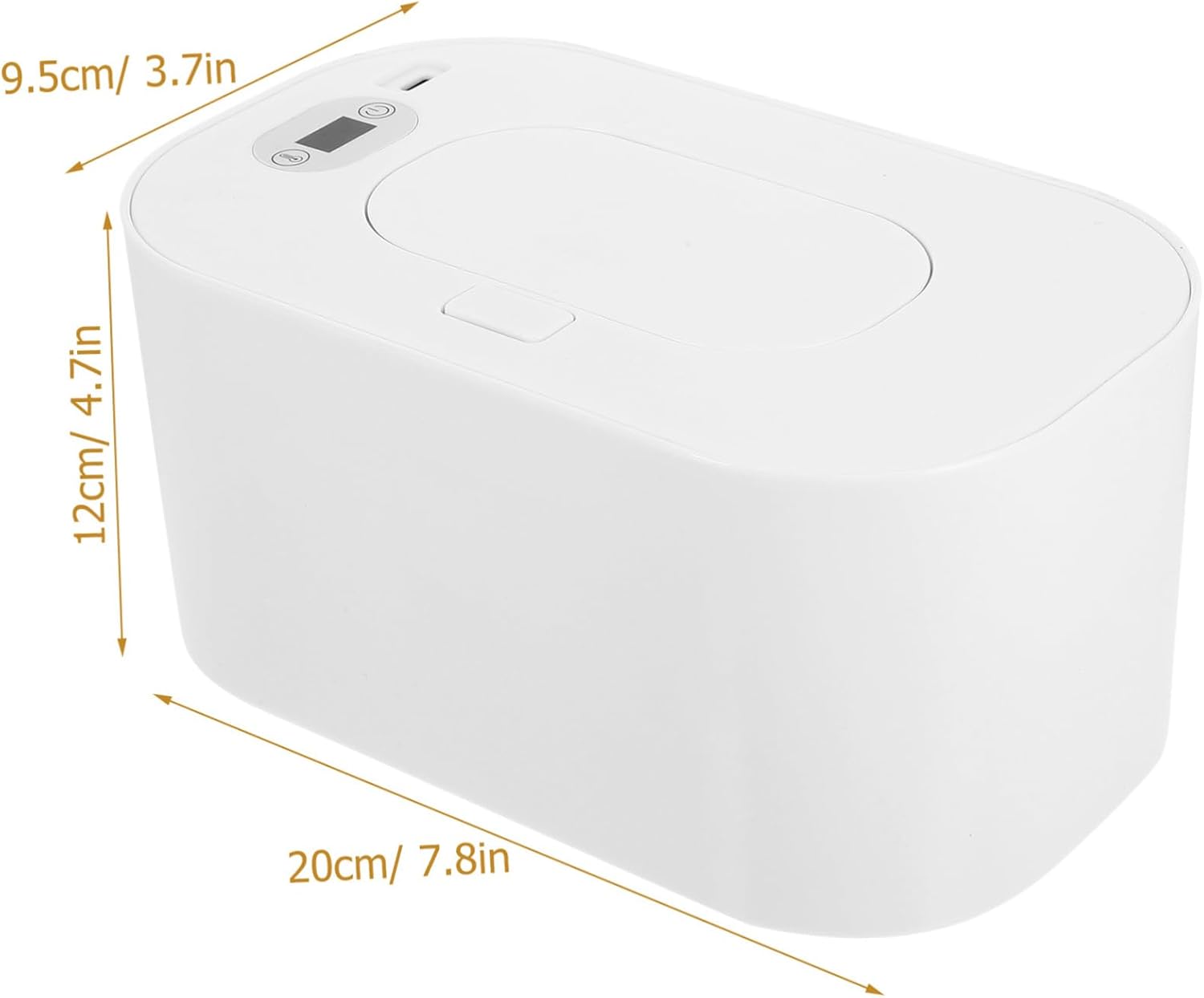 MAGICLULU Portable USB Wet Tissue Warmer Temperature Controlled Wipe Heater for Car Use Fast Heating and Easy to with Various Wet Wipes White