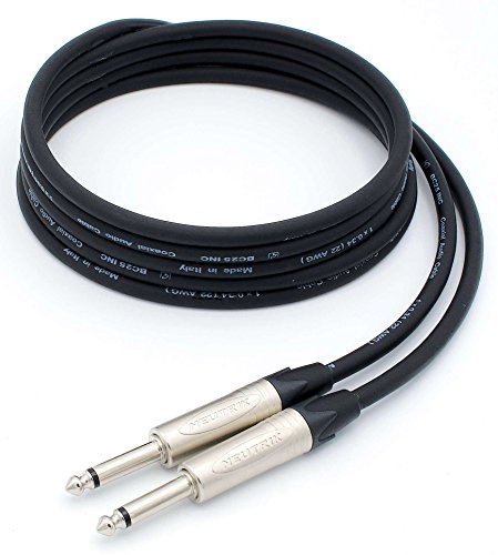 X-LEAD IC55PN030BK câble pour instruments professionnels de haute qualité pour guitare/basse/claviers - Jack/Jack - connecteurs d'origine NEUTRIK (3 m, noir) - MADE IN ITALY by INCO - Image 4