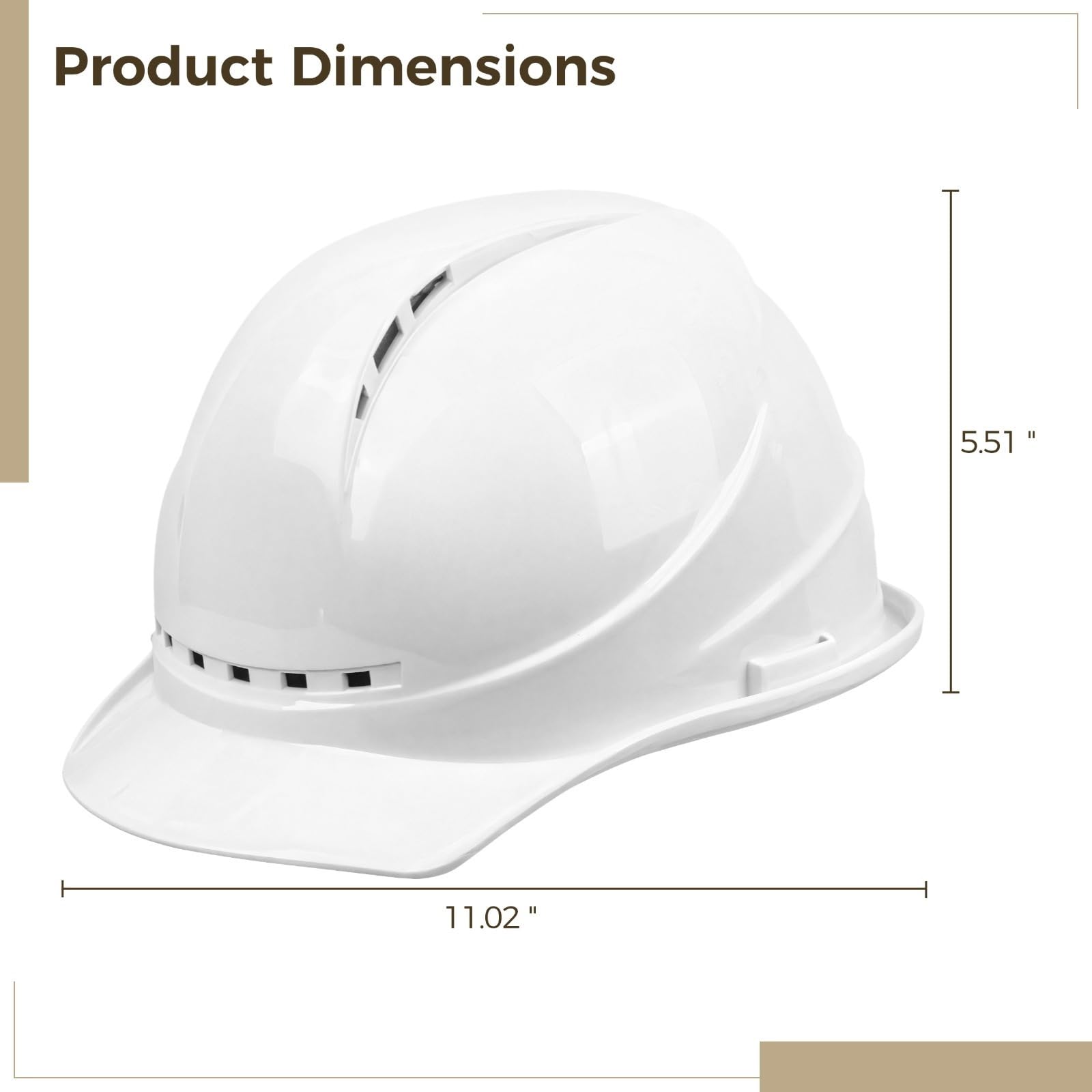 Casco duro impermeable con ventilación, casco de seguridad de difusión de 4 puntos, ajustable, resistente a los impactos, cómodo para trabajos de construcción e industriales