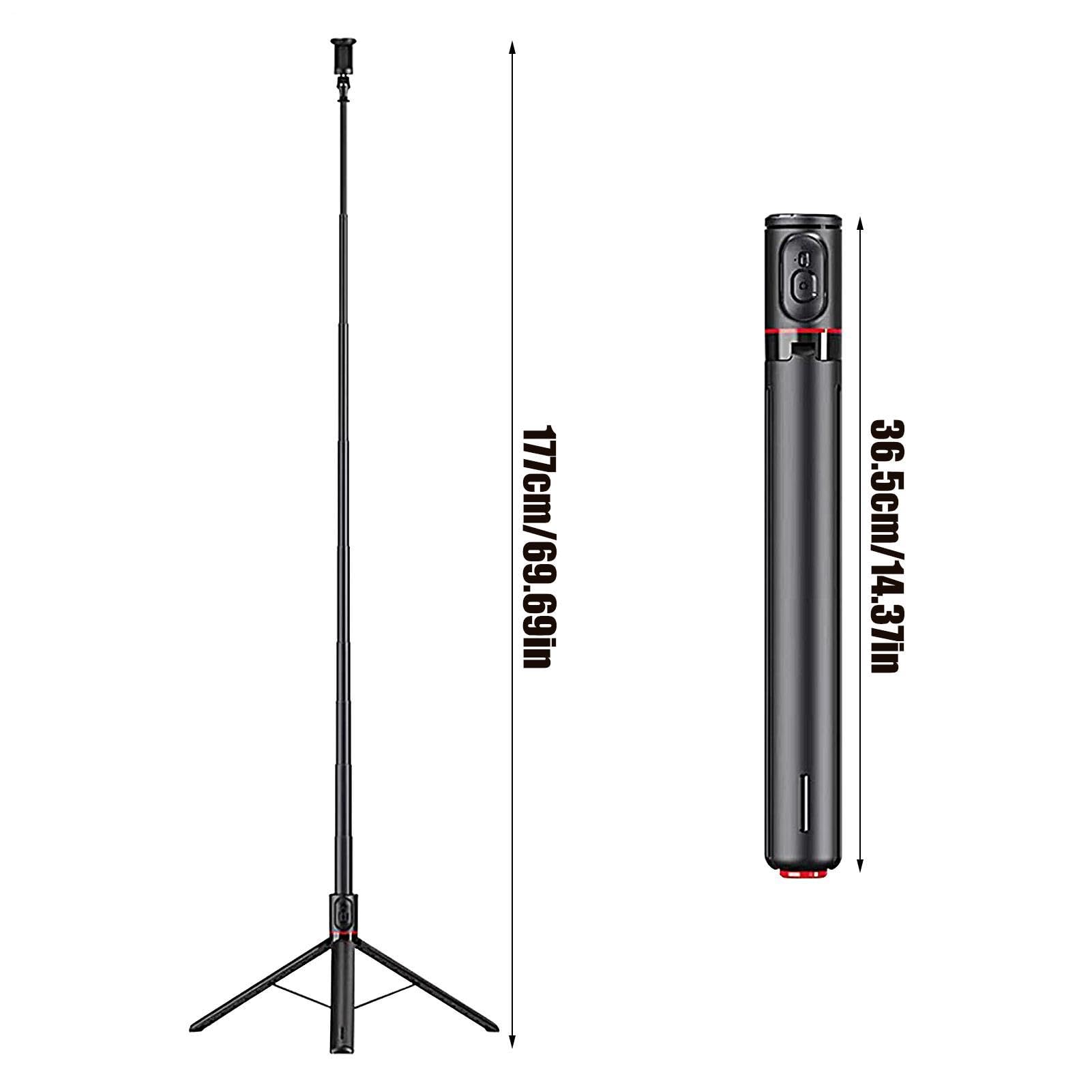 Treppiede Per Telefono Supporto Magnetico Estensibile Rotante A 360° | Treppiede Selfie Stick Wireless Per Telefono Vlog, Video, Palestra, Cucina, Trekking, Pendolari, Famiglia, , Compagni