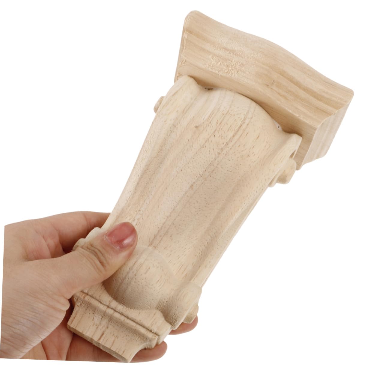 Ménsulas de Madera Tallada Estilo Europeo Detalles Hechos a Mano, Diseño Elegante y Fácil Instalación para Chimeneas y Muebles, Pack de 2 Unidades