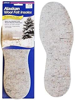 J.T.Foote Alaskan Wool Felt Warm & Dry Insoles - 1 Pair, Size 11