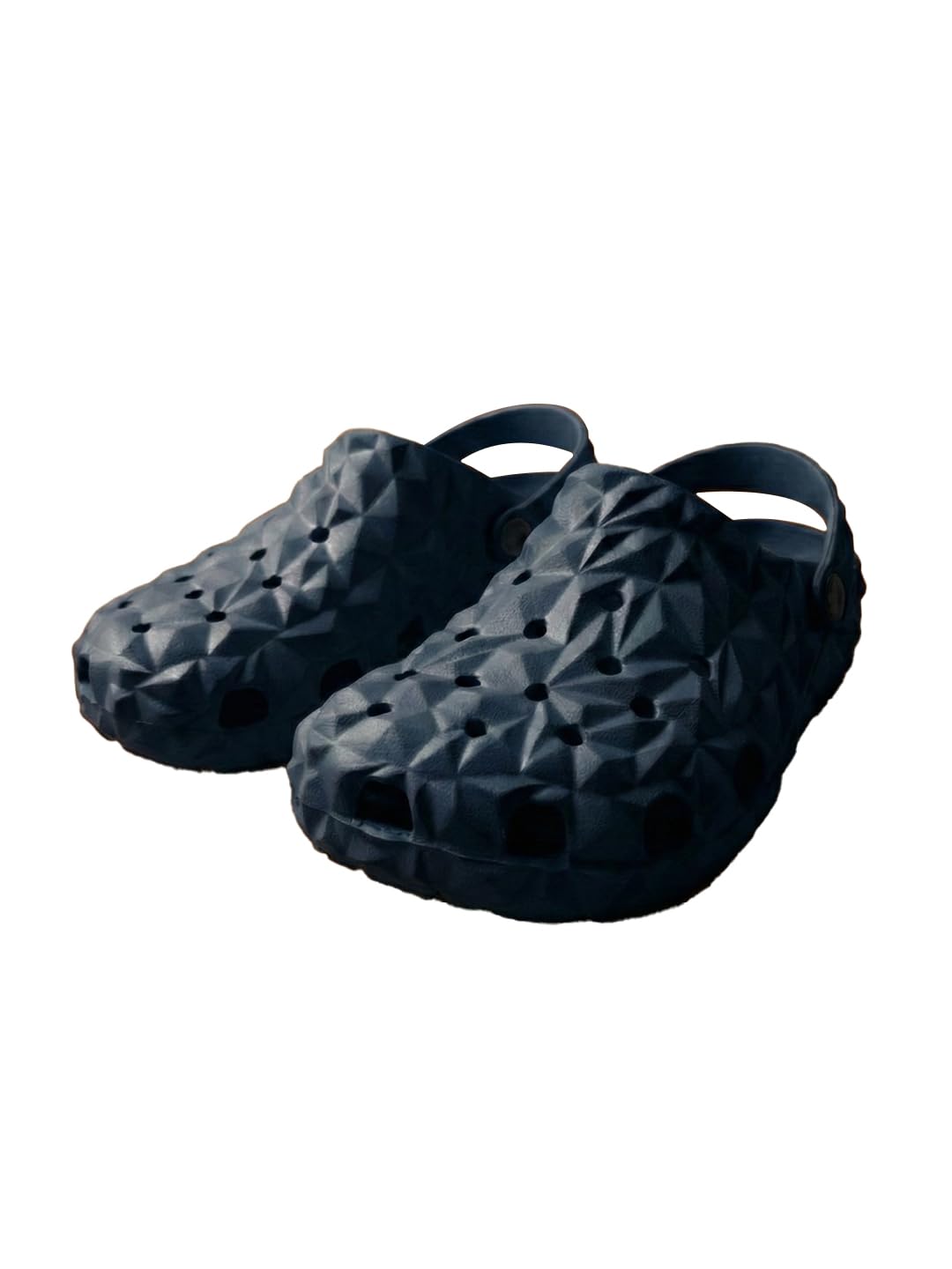 bigbanana Men Lightweight Navy Blue Solid Crocs with Adjustble Back Strap-picture-11