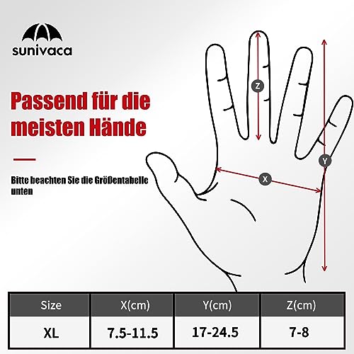 sunivaca Schnittsichere Handschuhe, 4 Paar, Schnittschutzhandschuhe küche, Lebensmittelqualität, Leistungsfähiger Level 5 Schutz, Messerschutzhandschuh EN 388 zertifiziert, größe XL