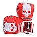 1 Paar Boxhandschuhe, Kickboxing Bagwork Gel Sparring Trainingshandschuhe, Kampfhandschuhe Männer & Frauen, Microfaser Boxhandschuhe Muay Thai Boxing, Kickboxen, Trainingsboxen,Red