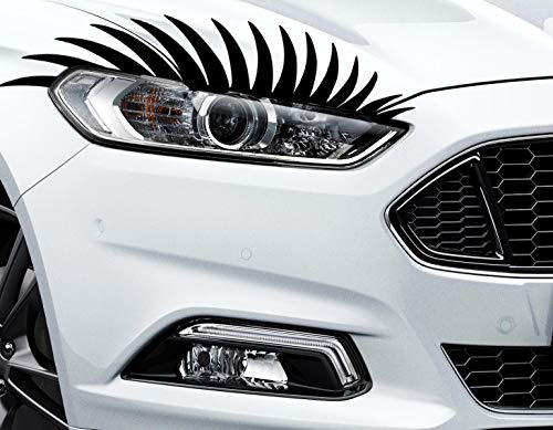 2er Set Scheinwerfer Wimpern 3D Aufkleber – Auto Make-up Für Frontlichter